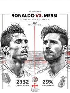 مقایسه رونالدو و مسی هوش مصنوعی